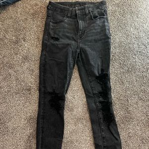 American eagle ripped skinny jeans
